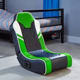 Junior Gaming Chairs X Rocker Shadow 2.0 Floor Gaming Chair, Green