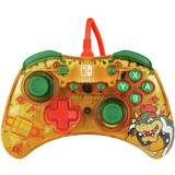 Yellow Gamepads PDP Rock Candy Nintendo Switch Wired Controller Bowser