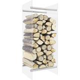 Firewood Baskets vidaXL Firewood Rack Transparent 40x35x100 cm Tempered Glass