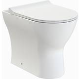 Soft/Slow Close Water Toilets Nuie Aspire Cara Back to Wall Rimless Toilet & Soft Close Seat