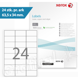 Xerox Label Makers & Labeling Tapes Xerox Multilabels 63,5x34mm 003R97526 24stk/ark 100ark/æsk