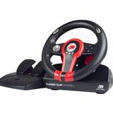 Red Wheels & Racing Controls Blade FR-TEC Turbo Cup Streeing Wheel and Pedals - Black/Red