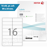 Xerox Label Makers & Labeling Tapes Xerox Multilabels 99x33mm 003R96296 16stk/ark 100ark/æsk