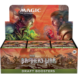 Collectible Card Games - War Board Games Wizards of the Coast Magic the Gathering The Brothers War Draft Booster Display