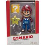 The super mario bros JAKKS Pacific Super Mario Bros Star Power Mario Gold figure 10cm