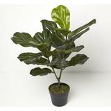 Christmas Decorations Homescapes Artificial Fiddle Leaf Fig Tree in Pot, 75 cm Tall Christmas Tree