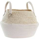 Dkd Home Decor Cotton Natural Fibre (37 x 37 x 25 cm) Basket