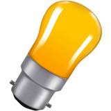 Green Light Bulbs Crompton Lamps 15W Pygmy B22 Dimmable Amber
