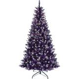 Purple Christmas Trees Puleo International Pre-Lit Fashion Purple Artificial Christmas Tree 198.1cm