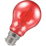 Red Light Bulbs Crompton LED Filament GLS 4.5W Red BC-B22d