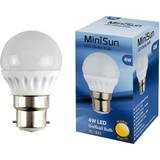 LED Lamps MiniSun 4W BC/B22 Globe Bulb In Warm White