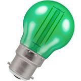 Green Incandescent Lamps Crompton LED Filament Round 4.5W Green BC-B22d