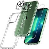 Apple iPhone 13 Pro Max - Plastics Mobile Phone Covers Tauri 3 in 1 Defender Case with 2 Screen Protector + 2 Camera Lens for iPhone 13 Pro Max