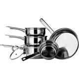 Premier Housewares Cookware Sets Premier Housewares Stainless Steel Cookware Set with lid 5 Parts