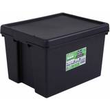 Black Storage Boxes Wham Bam Heavy Duty Storage Box 45L 4pcs