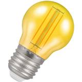 Yellow LED Lamps Crompton LED Filament Round 4.5W Yellow ES-E27