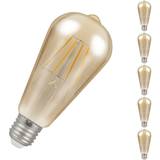 E27 Light Bulbs Crompton LED ST64 Filament Antique 7.5W Dimmable 2200K ES-E27