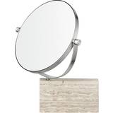 Blomus Mirrors Blomus Lamura Wall Mounted Marble Vanity in Ivory/Silver Wall Mirror
