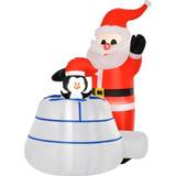 Homcom Christmas Penguin Inflatable White 125 x 160 cm