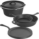 MegaChef Pre-Seasoned Cookware Set with lid 5 Parts