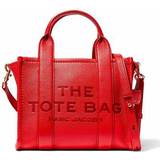 Red Handbags Marc Jacobs The Leather Mini Tote Bag - True Red