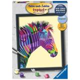 Ravensburger Painting by Numbers Colourful Zebra