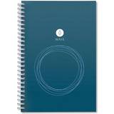 Rocketbook WAV-E-K-A 8.9 x 6 in. Dotted Rule Wave Smart Reusable Notebook, Blue