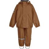 Fleece Lined Rain Sets Children's Clothing Mikk-Line Rainwear Jacket And Pants - Rubber (33144)
