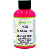 Angelus Leather Paint Neon Tahitian Pink, 4 oz