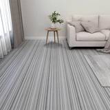 vidaXL 20x Self-adhesive Flooring Planks PVC Light Grey Carpet Laminate Floor