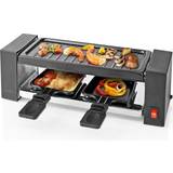No lid Griddles Nedis Raclettegrill 2 personer