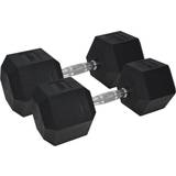 UFE Urban Fitness PRO Hex Dumbbell Rubber Coated 2x15kg