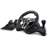 Game Controllers Kyzar Playstation 5 Steering Wheel – Rat & Pedal Set - Black