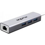 Approx Network Adaptor APPC07GHUB LAN 10/100/1000 USB 3.0 Grey