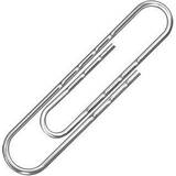 Paper Clips & Magnets Q-CONNECT Wavy Paperclips 77mm (Pack of 100)