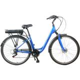 E-Road - Unisex E-City Bikes Falcon Glide Electric Hybrid Bike - Blue Unisex