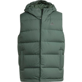 adidas Helionic Hooded Down Vest - Green Oxide