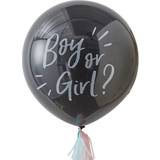 Latex Balloons Ginger Ray Latex Ballons Boy or Girl Black