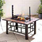 Charcoal BBQs on sale 3 in 1 Fire Pit, BBQ Grill, Ice