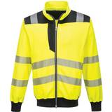 Durable Work Jackets Portwest PW370 PW3 Hi-Vis Zip Sweatshirt Men