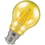 Yellow LED Lamps Crompton LED Filament GLS 4.5W Yellow BC-B22d