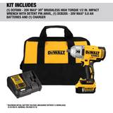 Dewalt impact wrench kit Dewalt 20V MAX 1/2 in. Cordless Brushless Impact Wrench Kit (Battery & Charger)