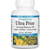 Natural Fatty Acids Natural Factors Ultra Prim Evening Primrose Oil 500 mg 180 Softgels