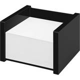 Wedo Paper Storage & Desk Organizers Wedo 637001 svart anteckningslåda tillverkad av akrylglas, inklusive 500 gummifötter