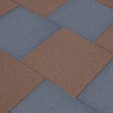Gym Floor Mats vidaXL Fall Protection Tiles 6 pcs Rubber 50x50x3 cm