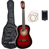 Red Acoustic Guitars 3rd Avenue Full Size Classical Guitar Pack Redburst
