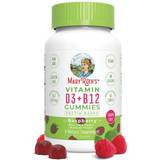 Raspberry Vitamins & Minerals MaryRuth Organics Vitamin D3 B12 Pectin Based Gummies Raspberry 60 Gummies