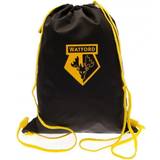 Watford FC Crest Drawstring Gym Bag (One Size) (Black/Yellow)
