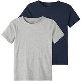 Name It T-shirts Name It Basic T-shirt 2-pack - Dark Sapphire (13209164)