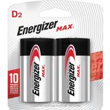 Energizer Max Alkaline D 2-pack